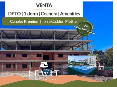 Venta departamento en construcción | 1 dormitorio | jardin | amenities | canales premium | plottier