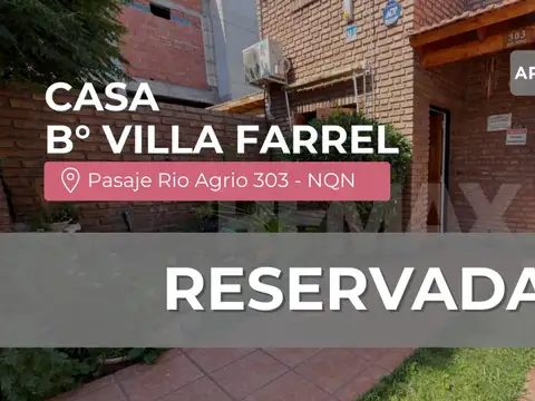 Venta duplex 3 dormitorios b° villafarrel nqn