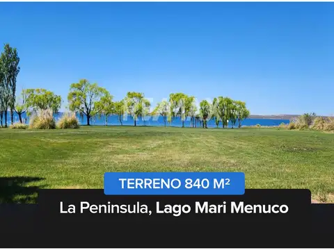 Terreno 840 m2 en venta - b° la peninsula, neuquén