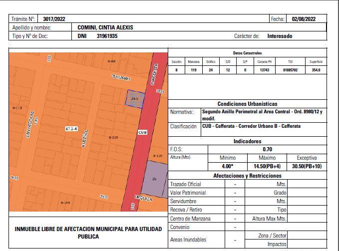 Terreno · 350m² · 1 Ambiente · 1 Cochera