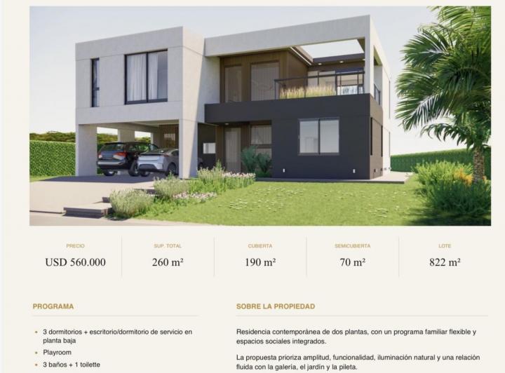 Casa · 190m² · 4 Ambientes · 2 Cocheras