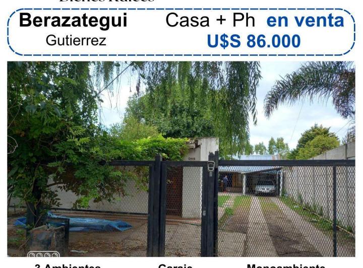 Casa · 80m² · 4 Ambientes · 2 Cocheras