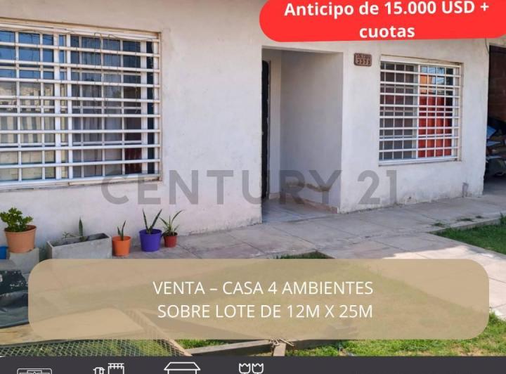Casa · 75m² · 4 Ambientes · 1 Cochera