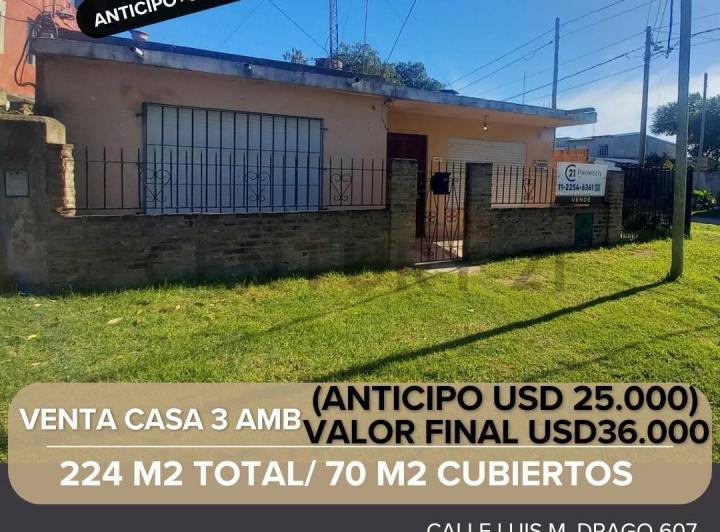Casa · 75m² · 3 Ambientes · 1 Cochera