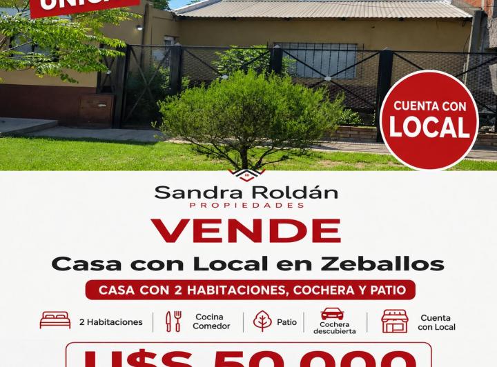 Casa · 80m² · 3 Ambientes · 2 Cocheras