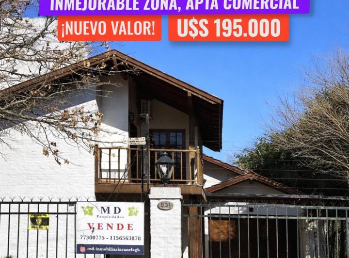Casa · 180m² · 5 Ambientes · 1 Cochera