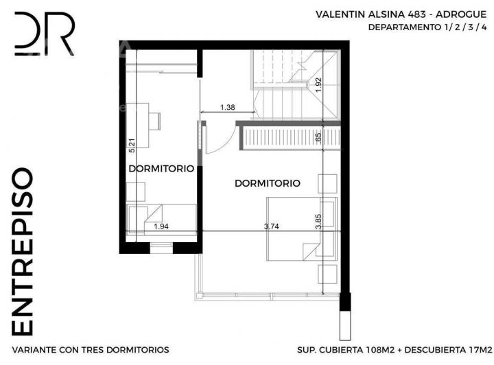 Casa · 102m² · 3 Ambientes · 1 Cochera