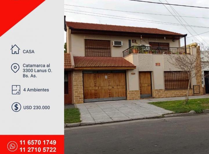 Casa · 200m² · 4 Ambientes · 3 Cocheras
