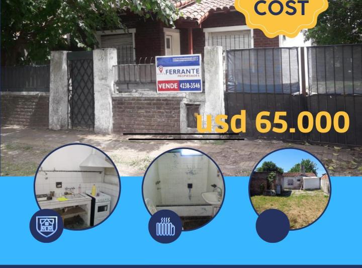 Casa · 140m² · 6 Ambientes · 2 Cocheras