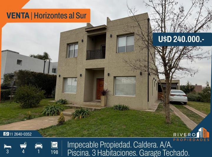 Casa · 198m² · 4 Ambientes · 1 Cochera