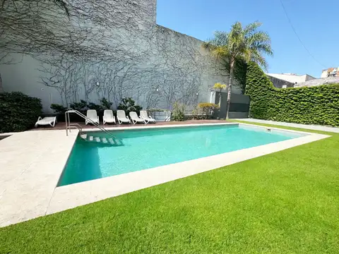 Alquiler departamento dos ambientes almagro límite con palermo! de categoría! full amenities! seguridad 24hs. hermosa vista! con baulera