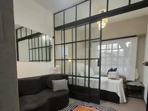 Departamento monoambiente dividido - amoblado en palermo hollywood
