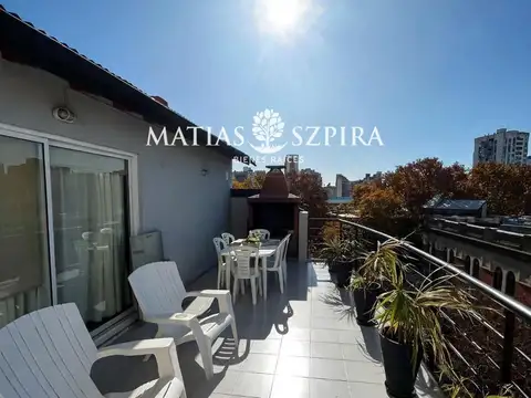 Dpto 2 ambientes amoblado, gran balcón terraza y parrilla – almagro