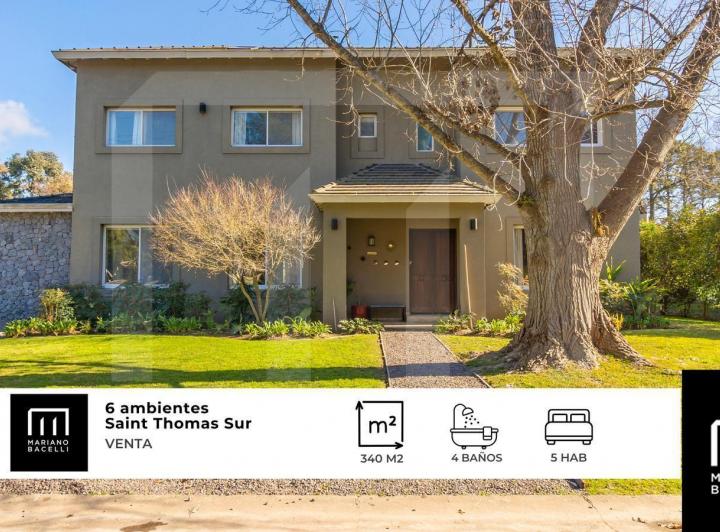 Casa · 340m² · 6 Ambientes · 4 Cocheras