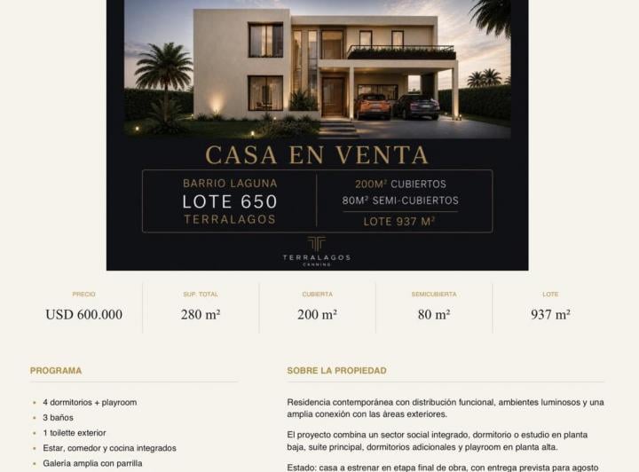 Casa · 200m² · 5 Ambientes · 2 Cocheras