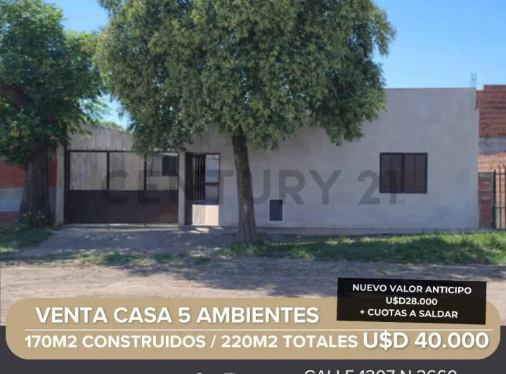 Casa · 170m² · 5 Ambientes · 1 Cochera