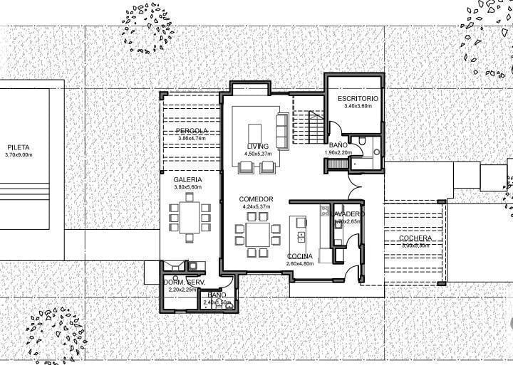 Casa · 290m² · 5 Dormitorios · 1 Cochera