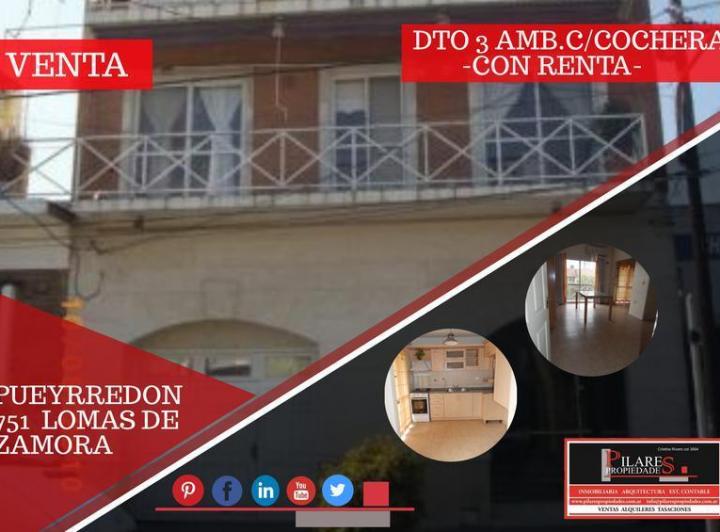 Departamento · 54m² · 3 Ambientes · 1 Cochera