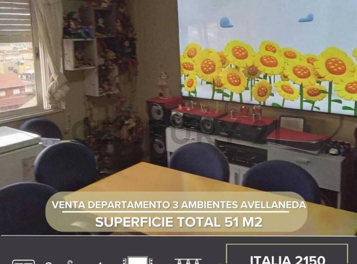 Departamento · 51m² · 3 Ambientes