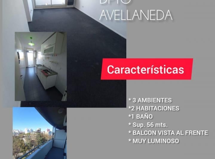 Departamento · 56m² · 3 Ambientes