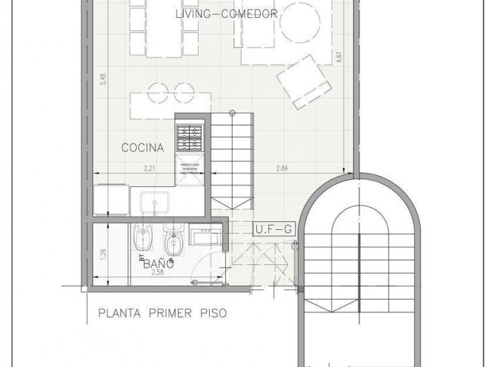 Departamento · 68m² · 3 Ambientes · 1 Cochera