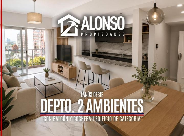 Departamento · 58m² · 2 Ambientes · 1 Cochera