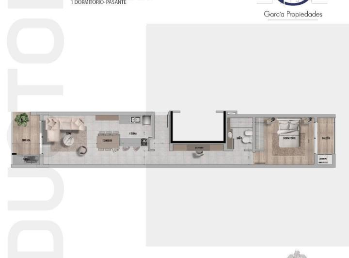 Departamento · 58m² · 1 Ambiente
