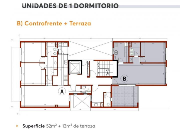 Departamento · 52m² · 2 Ambientes