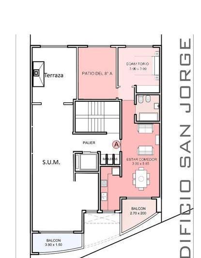 Departamento · 47m² · 2 Ambientes · 1 Cochera