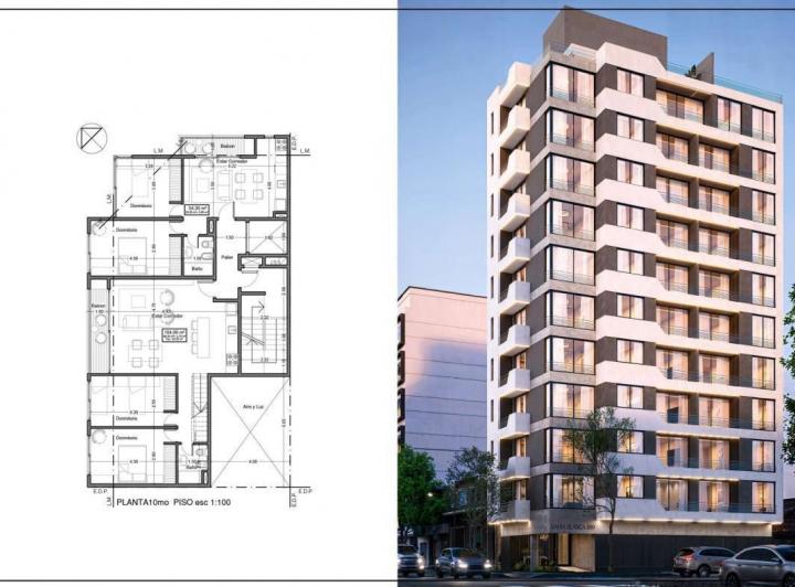 Departamento · 104m² · 3 Ambientes