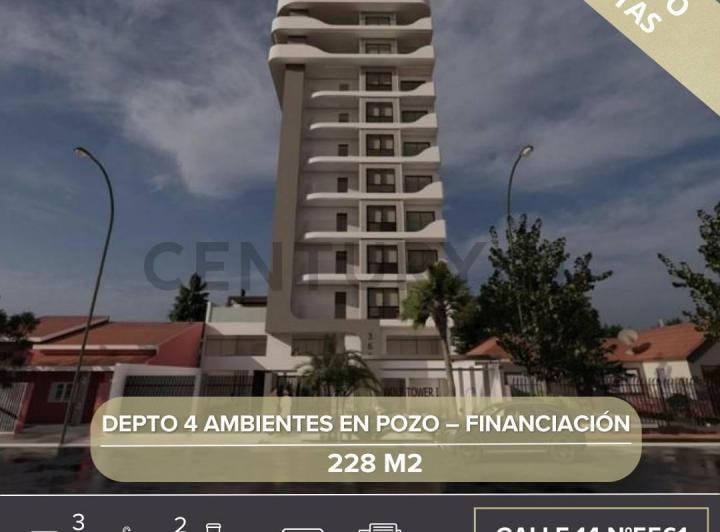 Departamento · 228m² · 4 Ambientes · 1 Cochera