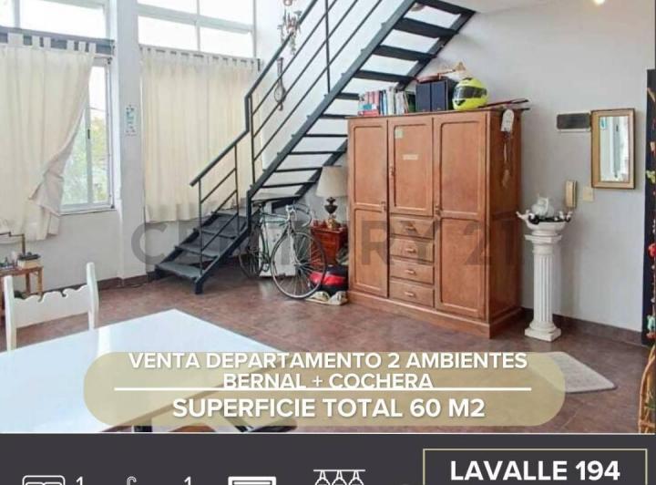 Departamento · 54m² · 2 Ambientes · 1 Cochera