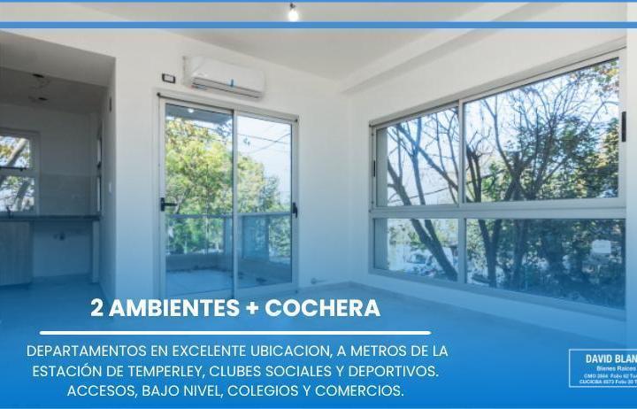 Departamento · 35m² · 2 Ambientes · 1 Cochera