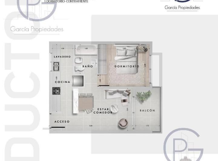 Departamento · 45m² · 2 Ambientes