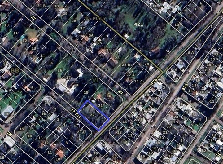 Terreno · 960m² · 1 Ambiente · 1 Cochera