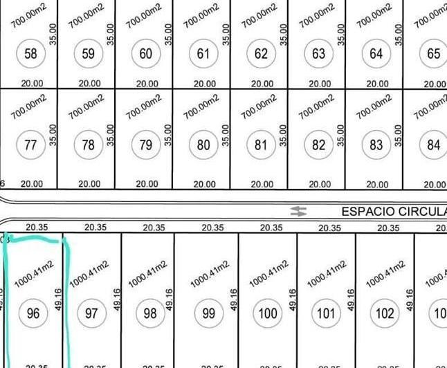 Terreno · 1001m²