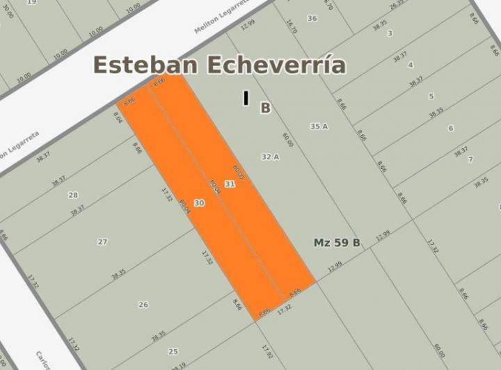 Terreno · 1030m²