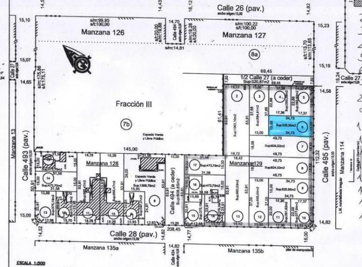 Terreno · 520m²