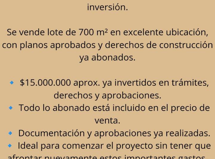 Terreno · 700m²