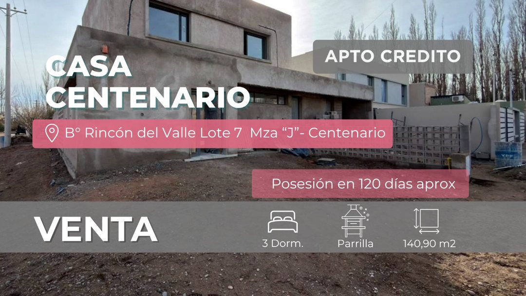 VENTA DUPLEX 3 DORMITORIOS B° RINCON DEL VALLE