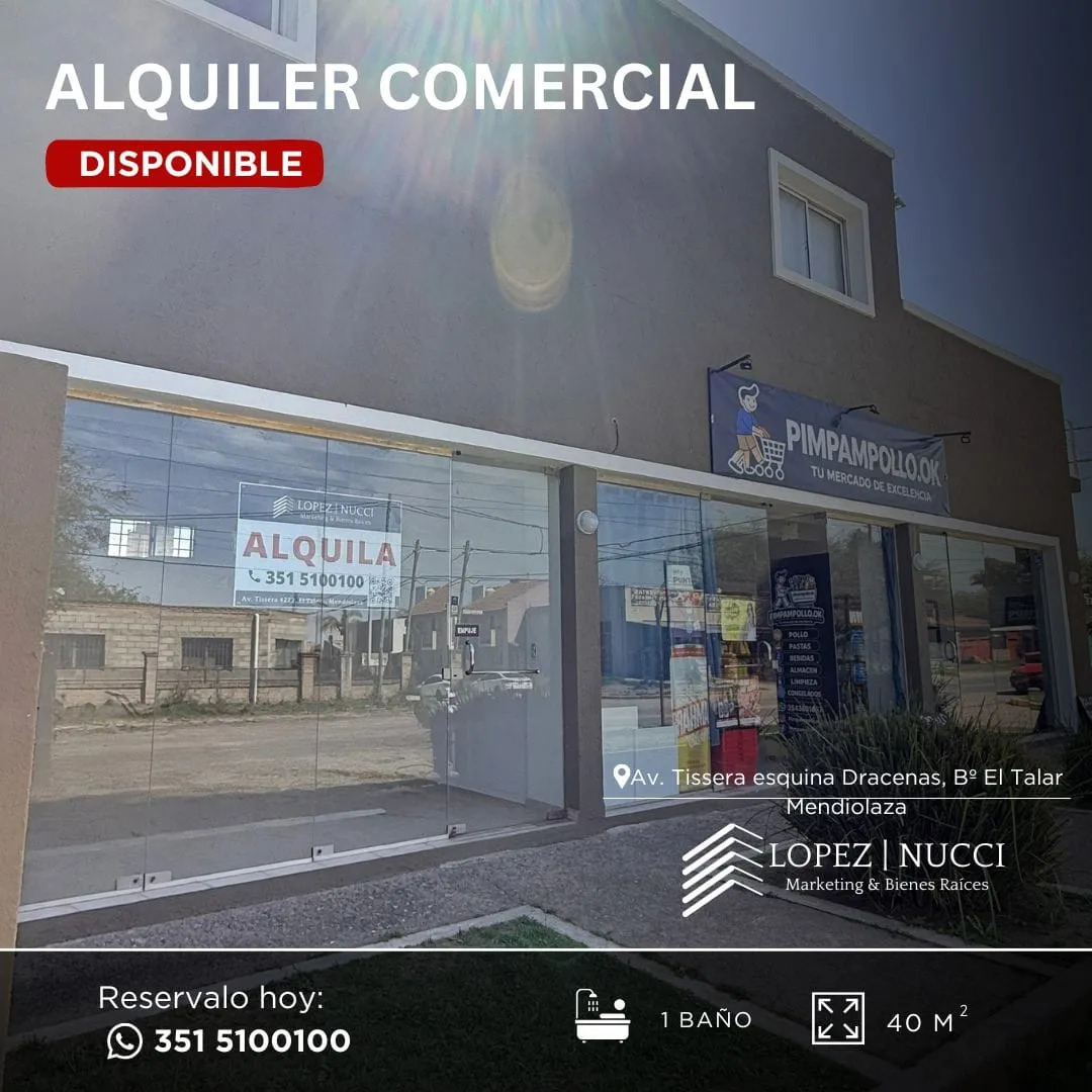 Alquiler Local Comercial S/ Av. Tissera Talar de Mendiolaza