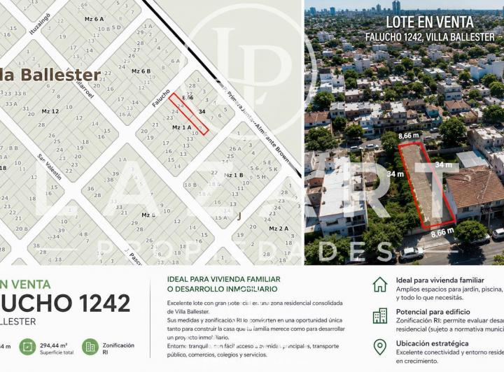 Terreno · 294m²