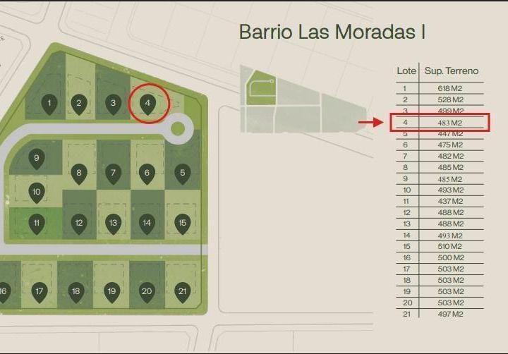 Terreno · 483m²