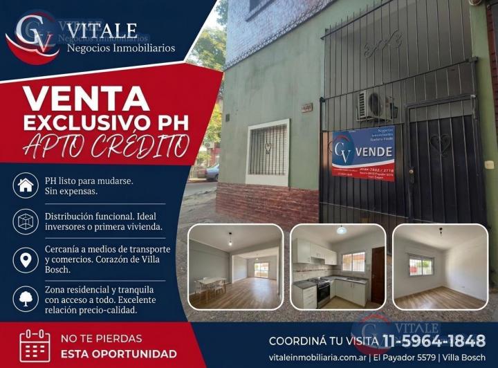 PH · 60m² · 3 Ambientes · 1 Cochera