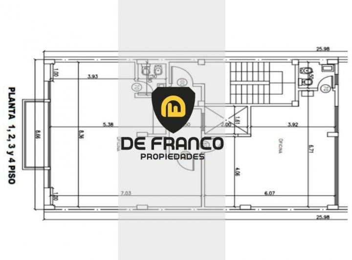Oficina comercial · 83m² · 1 Ambiente