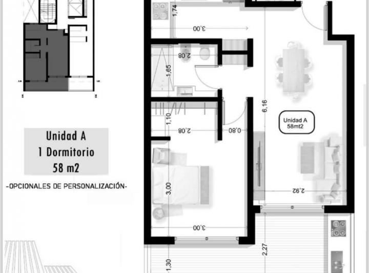 Departamento · 39m² · 2 Ambientes