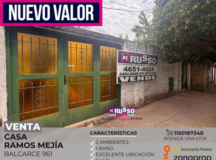 Casa · 64m² · 2 Ambientes