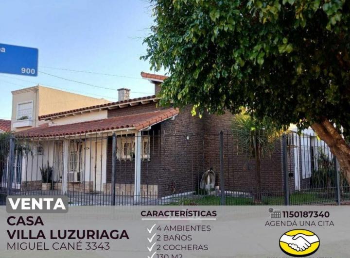 Casa · 130m² · 4 Ambientes · 2 Cocheras