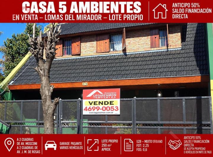 Casa · 150m² · 5 Ambientes · 2 Cocheras