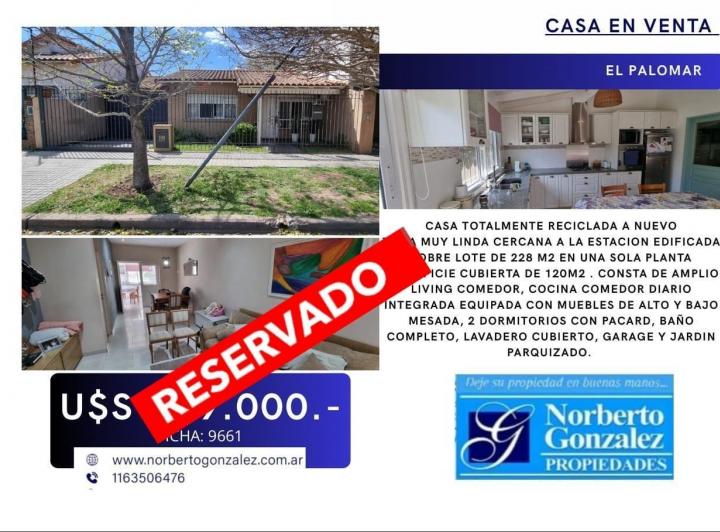 Casa · 110m² · 3 Ambientes · 1 Cochera